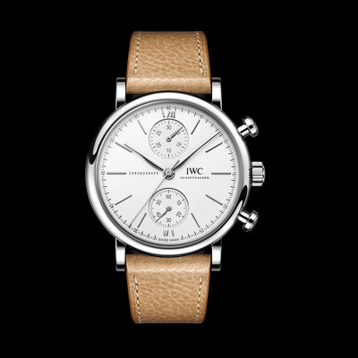 Portofino Chronograph Stainless Steel, White Dial Watch | 39MM | IW391502