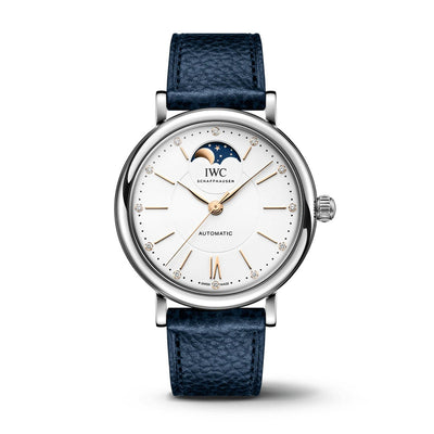 Portofino Moon Phase Stainless Steel, White Dial Watch | 37MM | IW459601