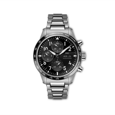 Pilot Chronograph AMG Titanium, Black Dial Watch | 41MM | IW388304