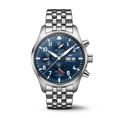 Pilot Chronograph Stainless Steel, Blue Dial Watch | 41MM | IW388102