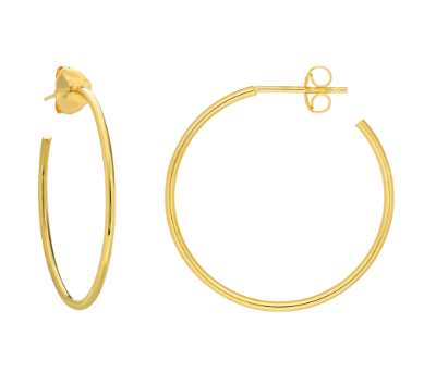 Hoop Earrings in 14K Yellow Gold