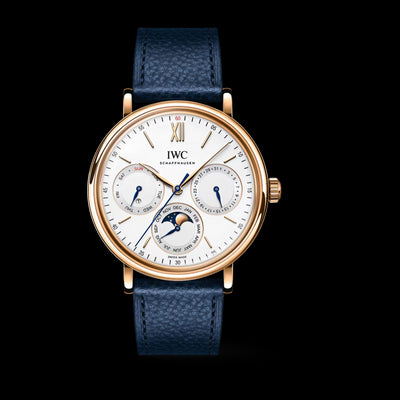 Portofino Automatic Perpetual Calendar 18K Rose Gold, White Dial Watch | 40MM | IW344602