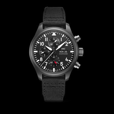 Pilot Chronograph TOP GUN Ceramic Black Dial Watch | 44.5MM | IW389101
