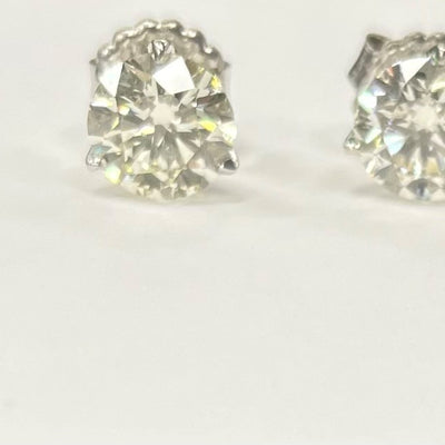 18K White Gold Earrings