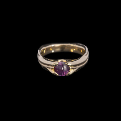 Tapper's Estate Collection | 14K Yellow Gold Purple Sapphire Ring, 0.90ct