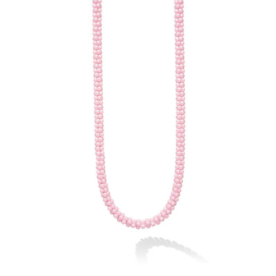 Pink Ceramic Beaded Necklace | 5mm