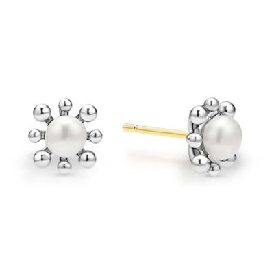 Fleur Pearl Stud Earrings