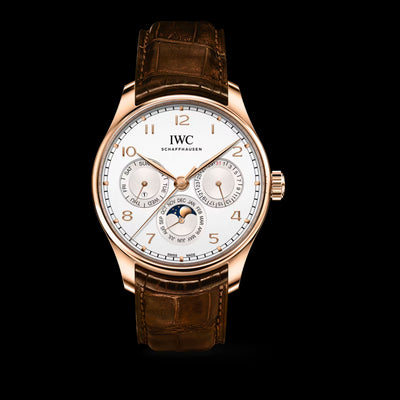 Portugieser Pereptual Calendar 18K Rose Gold, Silver Dial Watch | 42.4MM | IW344202
