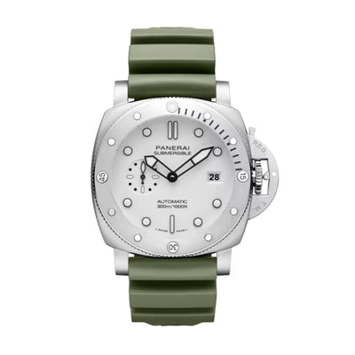 Submersible QuarantaQuattro Stainless Steel White Dial Watch | 44MM | PAM01595