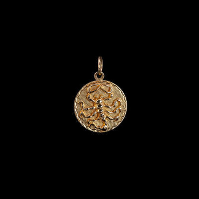 Tapper's Estate Collection | 14K Yellow Gold Scorpio Zodiac Disc Charm