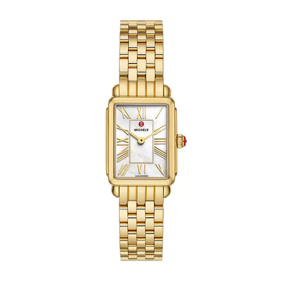 Deco Park 18K Yellow Gold-Plated Mother of Pearl Dial Watch | 29MM | MWW06E000146
