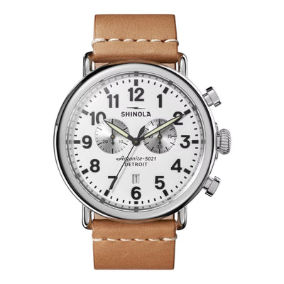 Runwell Chronograph White Dial Watch | 47MM | S0120299732