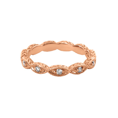 14K Gold Rose Gold 0.12CTTW Diamond Other Ring Styles RING