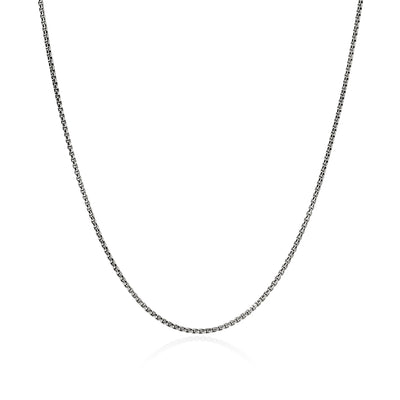 Box Chain Necklace, Sterling Silver, 1.6MM