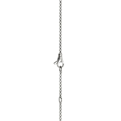 Diamond Icon Link Pendant Necklace in Sterling Silver, 0.21cttw