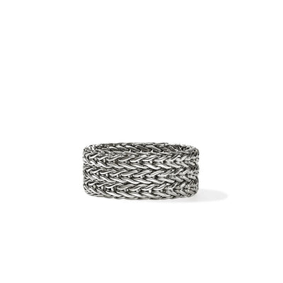 Icon Link Band Ring in Sterling Silver