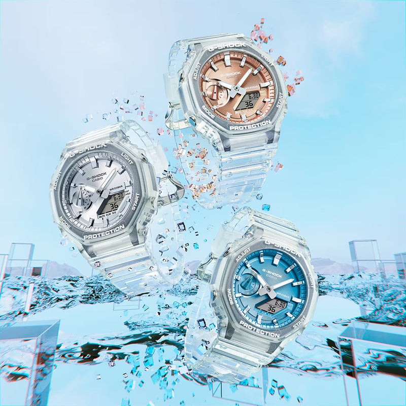G-SHOCK ANA-DIGI 2100 Series Sky Blue Watch | 48.5MM | GA2100BM-7A2