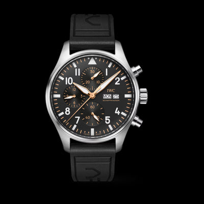 Pilot Chronograph APXGP Stainless Steel, Black Dial Watch | 43MM | IW378009