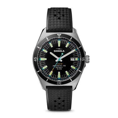 Shinola The Duck Stainless Steel, Black Dial Watch | 40MM | 20301730