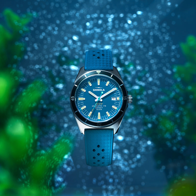 Shinola The Duck Stainless Steel, Blue Dial Watch | 40MM | 20301731