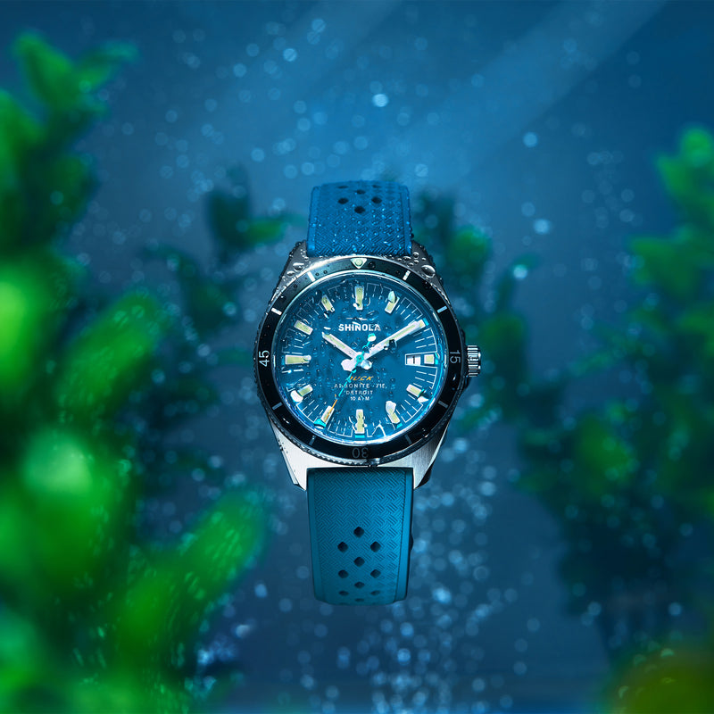 Shinola The Duck Stainless Steel, Blue Dial Watch 40MM 20301731