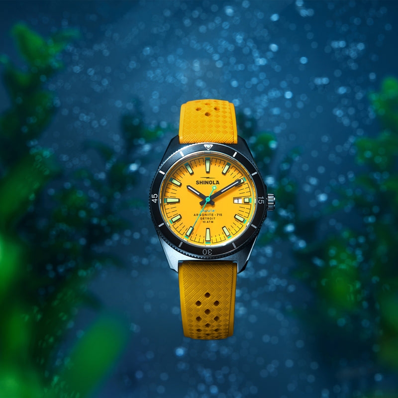 Shinola The Duck Stainless Steel, Yellow Dial Watch | 40MM | 20301732