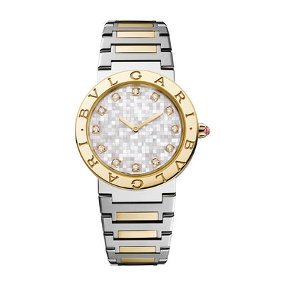 Bvlgari Bvlgari Mother of Pearl Dial with Diamonds Watch | 33MM  | 104278