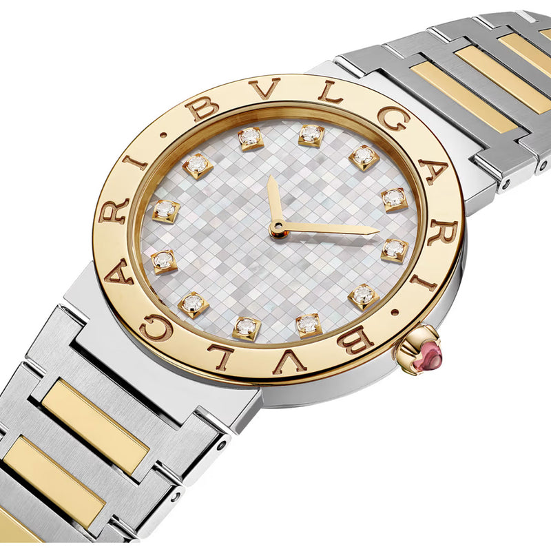 Bvlgari Bvlgari Mother of Pearl Dial with Diamonds Watch | 33MM | 1042