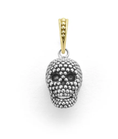 Caviar Beaded Skull Amulet