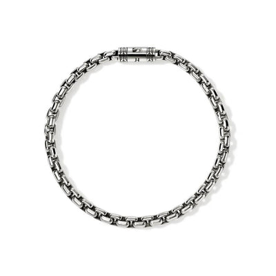 Box Chain Bracelet in Sterling Silver, 4.8mm