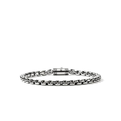 Box Chain Bracelet in Sterling Silver, 4.8mm