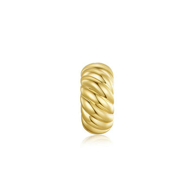 Twisted Rondelle Charm in 14K Yellow Gold