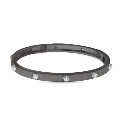 Macri Classica White Gold Banded Bracelet with Diamonds
