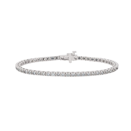 14K Gold White Gold 2.90CTTW Diamond Eternity BRACELET