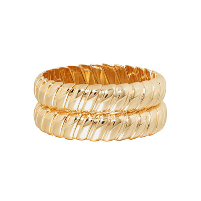 The Big Cobra Bracelet in Gold Tone