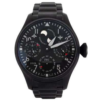 Big Pilot’s Watch Perpetual Calendar TOP GUN Ceratanium® Black Dial Watch | 46.2MM | IW503604