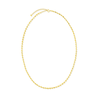 Wings of Love Heart Link Chain Necklace in 18K Yellow Gold, Medium