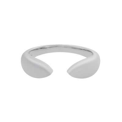Open Dome Ring in 14K White Gold