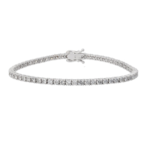 14K Gold White Gold 4.42CTTW Diamond Eternity BRACELET