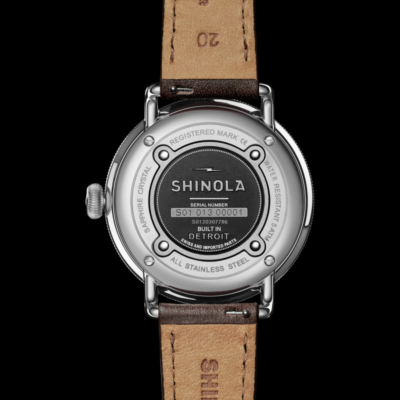 Canfield Stainless Steel Dark Green Dial Watch | 43MM | S0120307786