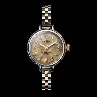 Birdy Stainless Steel/Two Tone Gold Petoskey Stone Dial Watch | 34MM | S0120306832