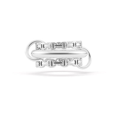 Microdome SK Triple-Band Ring in Sterling Silver