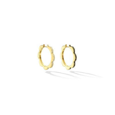 Bloom Hoop Earrings Medium in 18K Yellow Gold