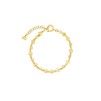 Wings of Love Chain Bracelet Narrow in 18K Yellow Gold