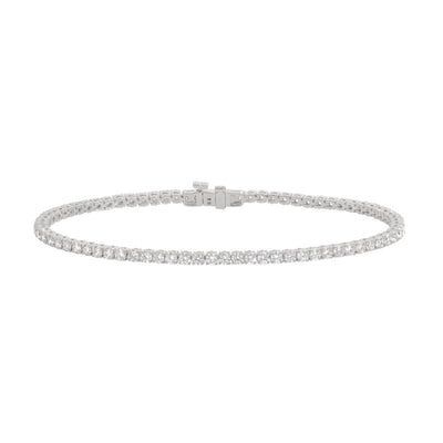 Lab Grown Diamond Eternity Bracelet in 14K White Gold, 3.00cttw