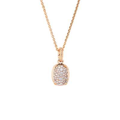 Pavé Diamond Capriccio Necklace in 18K Rose Gold