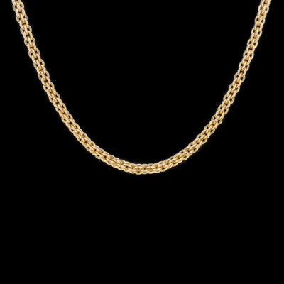 Tapper's Estate Collection | 14K Yellow Gold Wide Woven Cable Chain