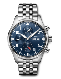 Pilot's Watch Chronograph Stainless Steel, Blue Dial Watch | 43MM | IW378004