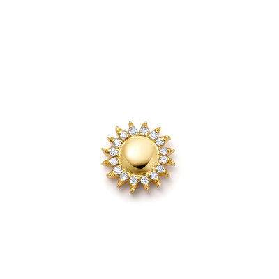 Sunshine Charm in 18K Yellow Gold with Diamonds, 0.50cttw