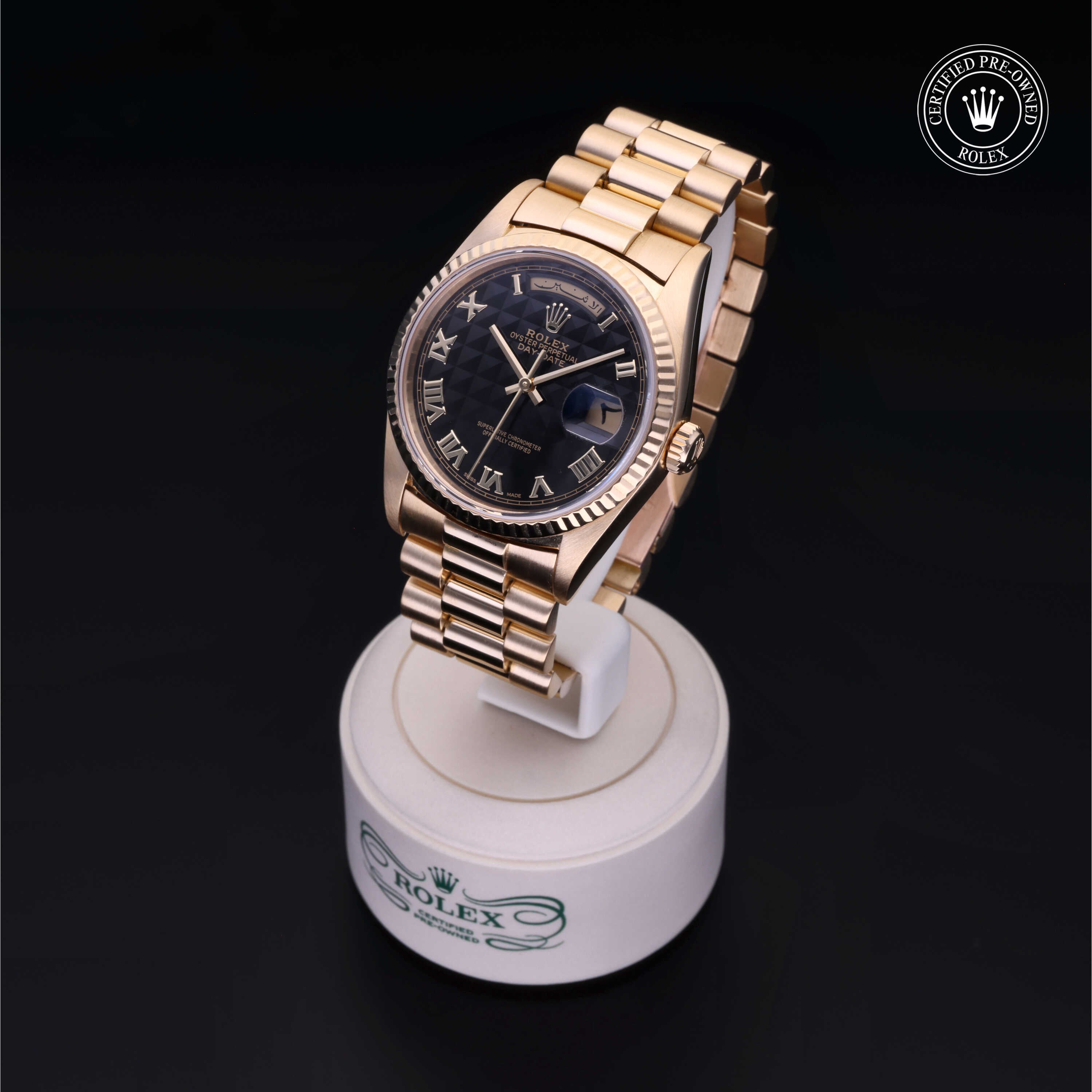 Rolex Certified Pre-Owned Day-Date 36.0mm in Yellow Gold, M18238
